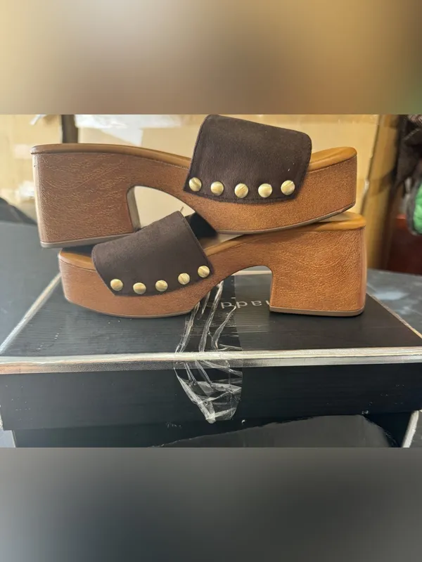 Madden Girl Woodland Platform Sandals Size 7 New - Image 8