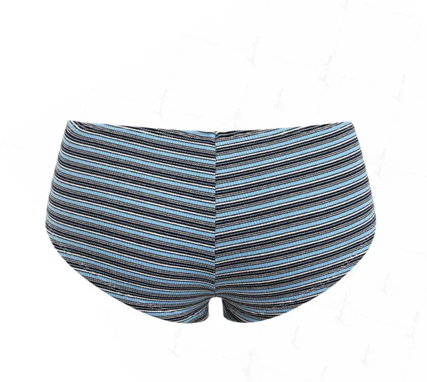 Janexswim Blue Ribbed Knit Striped Tankini Set - Image 4