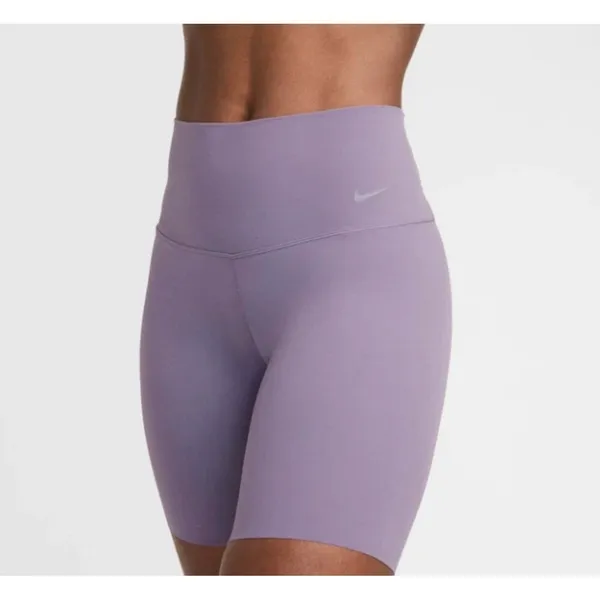 Nike Zenvy High Waisted Biker Shorts XS Purple NWT‎ Dri-FIT Yoga Activewear - Image 2