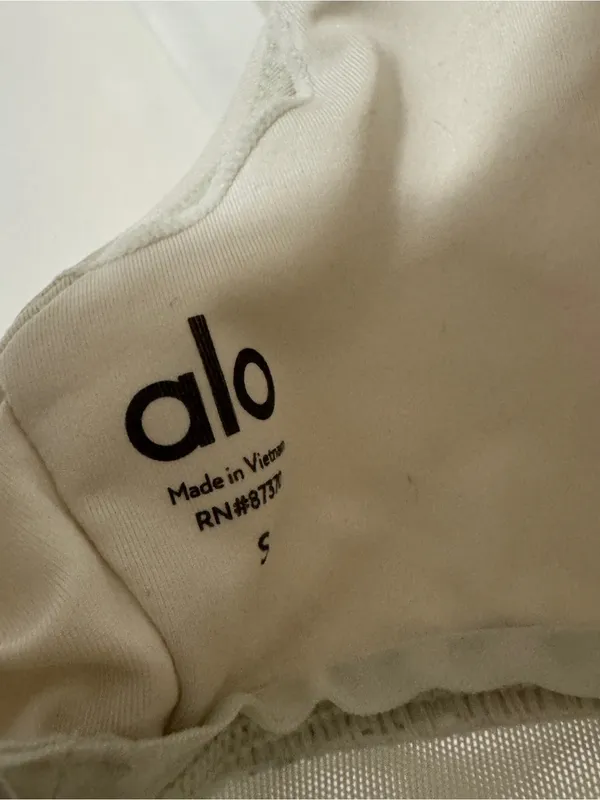 ALO Yoga Strappy Bralette - Cream - Image 3