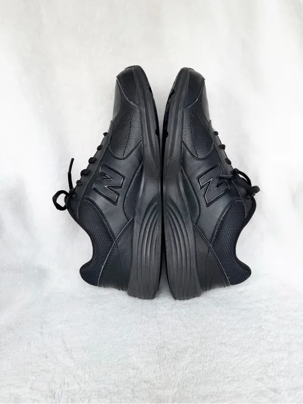 New Balance Womens 575 Athletic Shoes Size 10 Black Leather WW575BL2 Walking - Image 5