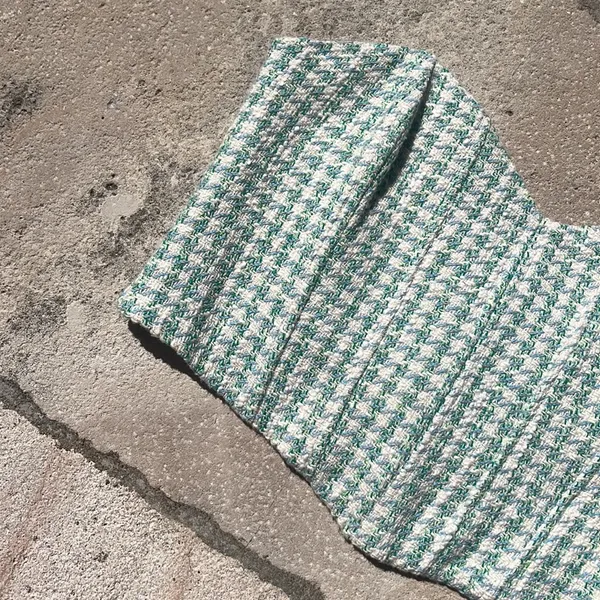 NWT Zara Checkered Tweed Corset Top‎ - Image 4