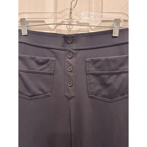 Halara Women's Day‎ Stretch High Waisted Pants Sz L Petite Black Pockets Stretch - Image 4