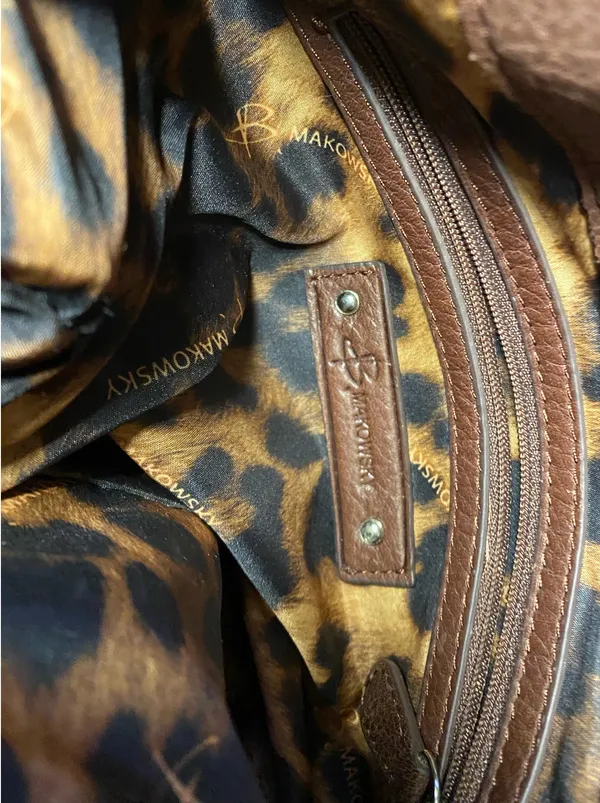B Makowsky Leather Bag - Image 5