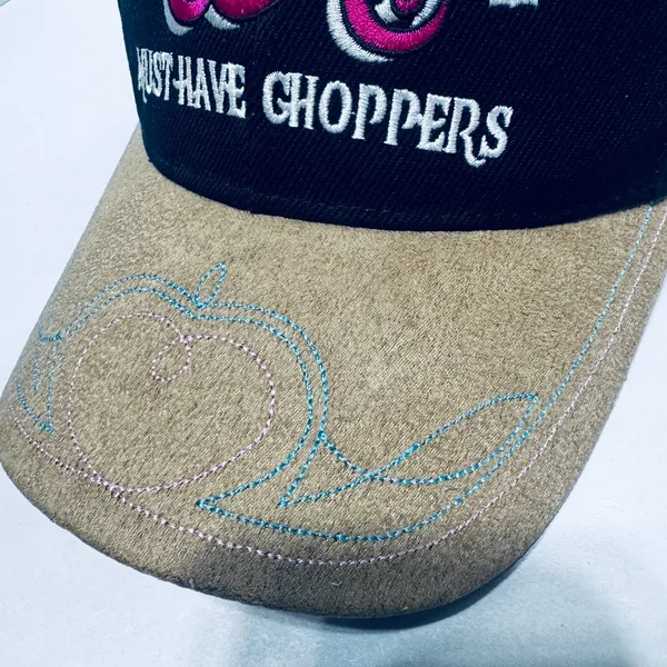 Wicked Woman Choppers Black Hat Cap WWC motorcycle baseball cap One Size New - Image 2
