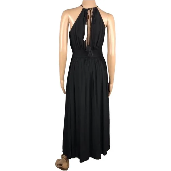 LOVESTITCH Beaded Maxi Dress Sz S Black Feminine Retro Boho Party Whimsycore NWT - Image 10