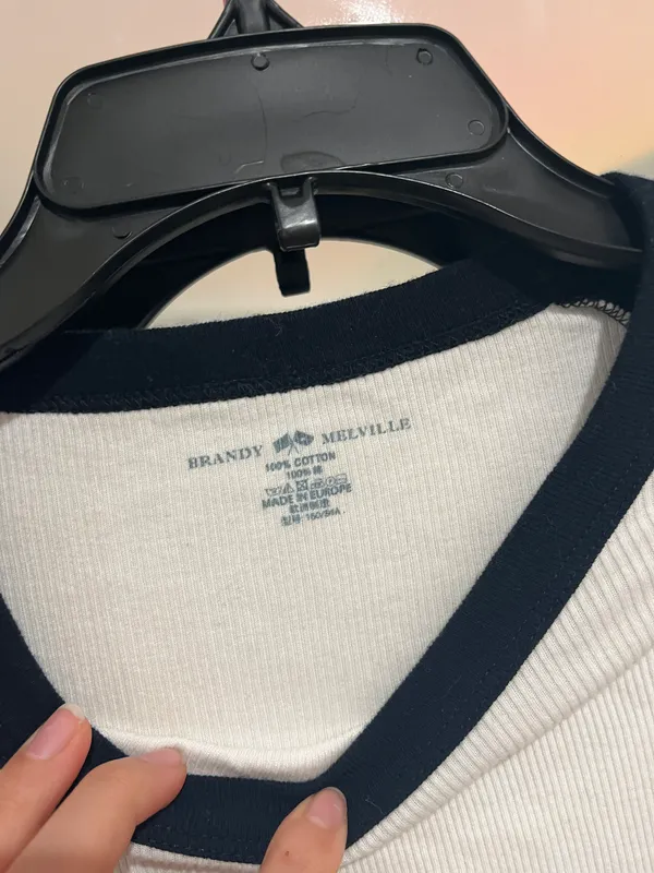 Brandy Melville Black Bianca Longsleeve - Image 2