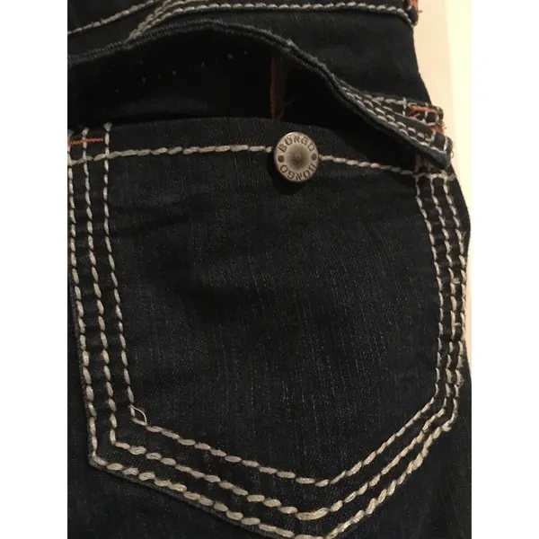 Bongo Women's Juniors Blue Denim Jeans Size 5 - Image 8
