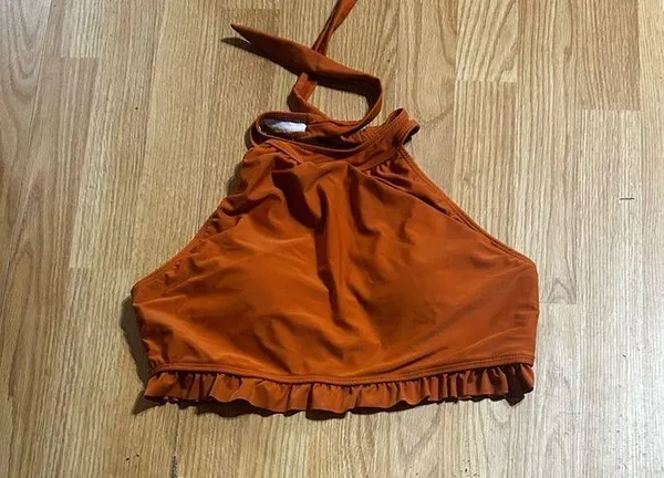 Women’s XL Chocolate Ruffle high waisted Bikini Set NWOT - Image 2