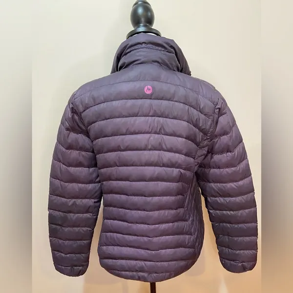 Marmot Women’s Aruna Down Jacket Purple‎ sz Small - Image 4