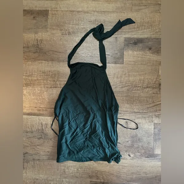 Lulus Cute Inspiration Dark Green Sleeveless Halter Top - Image 5