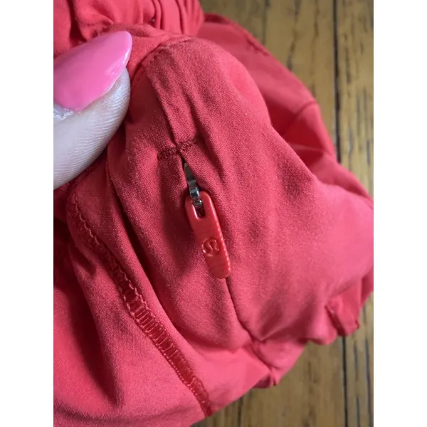 Lululemon Shorts Womens 6 Pink Running Lined Zip Pocket Elastic Waist Athletic - Image 4
