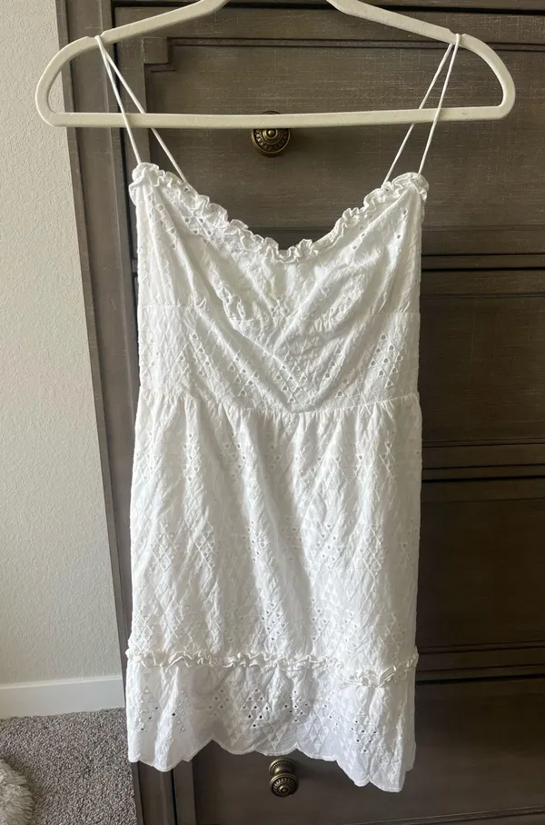 Olivaceous Dress Mini White - Image 3