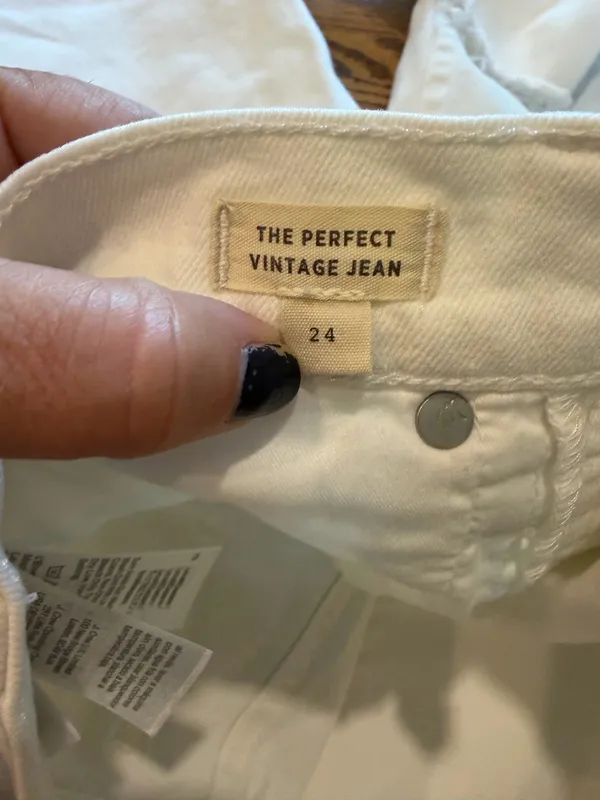 Madewell Jeans The Perfect Vintage Tile White - Image 7