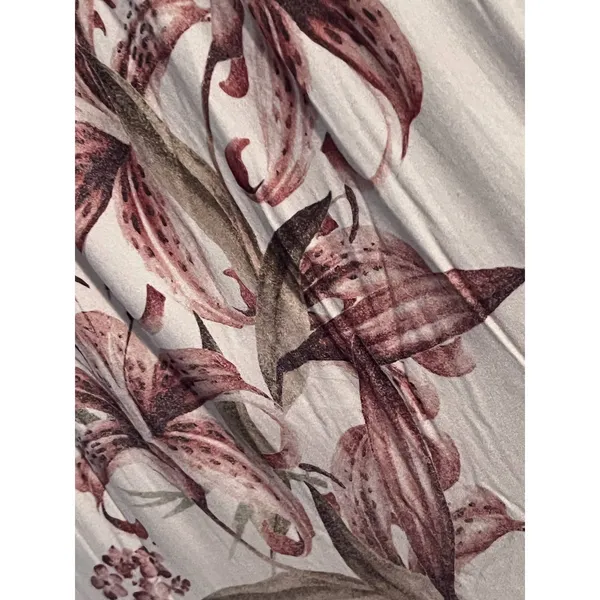 Chaser Maternity‎ Ruffled Beige Floral Maxi Dress Size M 44" Long x 15" PTP - Image 3