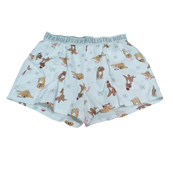 Hollister Labradoodle Snowflake Candy Cane Lounge Short Womens Xsmall - Image 5