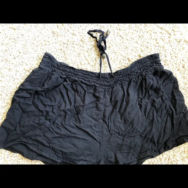 Forever 21 smocked waist tie front shorts Sz L - Image 5