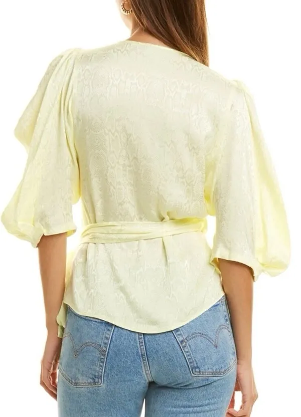 Revolve Krisa Puff Sleeve Wrap Top  - Image 2