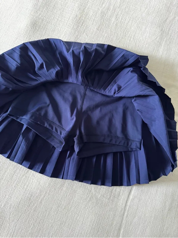 Navy Pleated Tennis Skort - Image 6