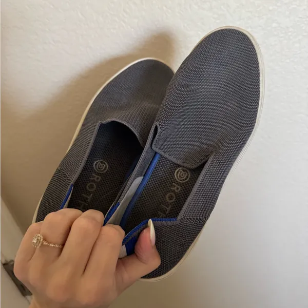 Rothy’s Original Slip On Sneaker Size 8.5 in grey‎ - Image 2
