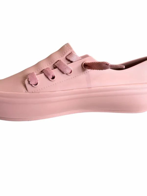Melissa Ulitsa Sneakers Women’s Size 7 Pink Jelly Platform Slip On Preppy Summer - Image 8