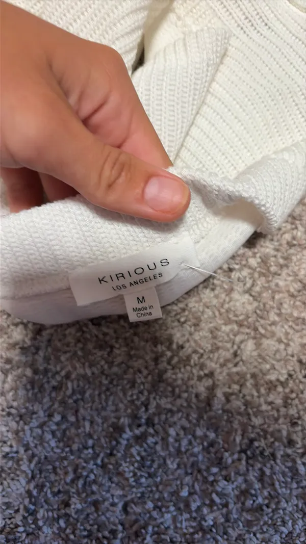 Marshalls Crochet white crop top - Image 3