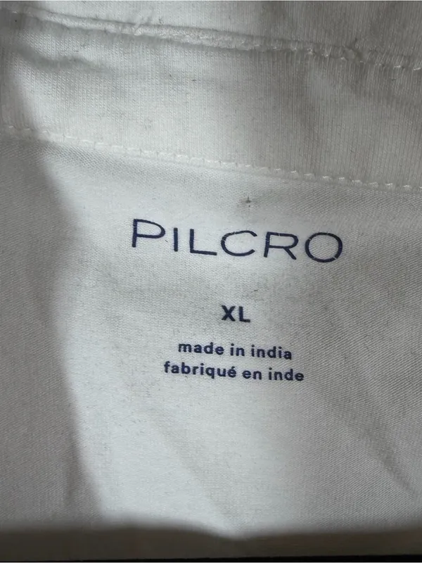Anthropologie Pilcro White Cotton Blend V Neck Polo Tank Top - Image 3