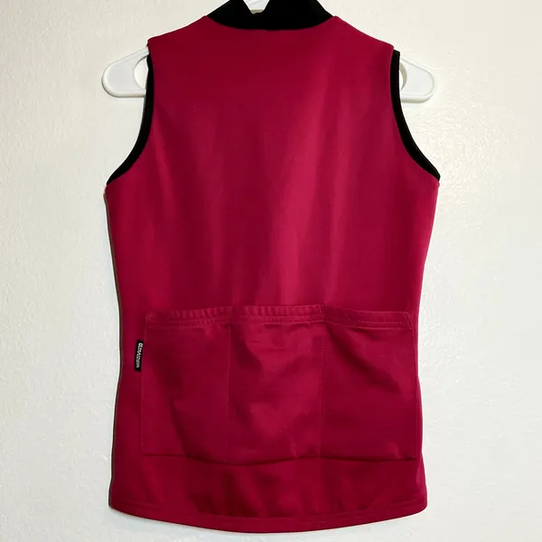 Pearl Izumi Ultra Sensor Jersey Cycling Tank Full Zip Back Pockets Red Medium - Image 5