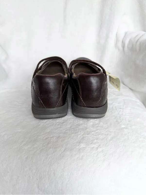 P.W. Minor TOPAZ MARY Jane’s Brown Leather Orthopedic Comfort Shoes 10/41 2W - Image 4