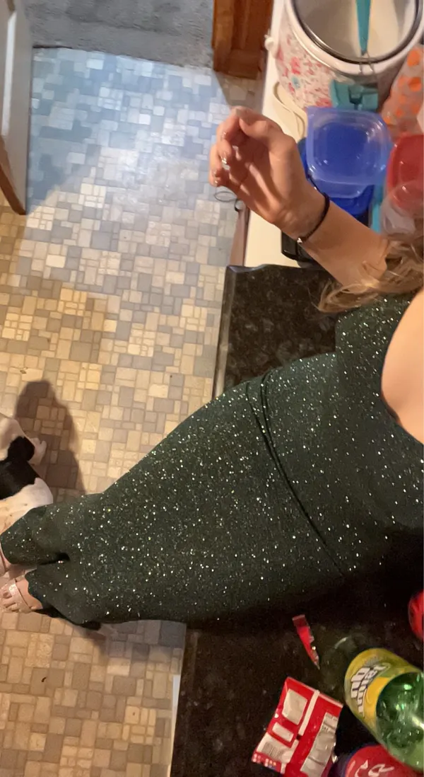 Emerald Green Long Windsor Prom Dress - Image 3