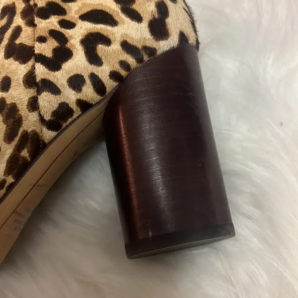 Sam‎ Edelman Corra Leopard Booties Size 8.5 B82 - Image 9