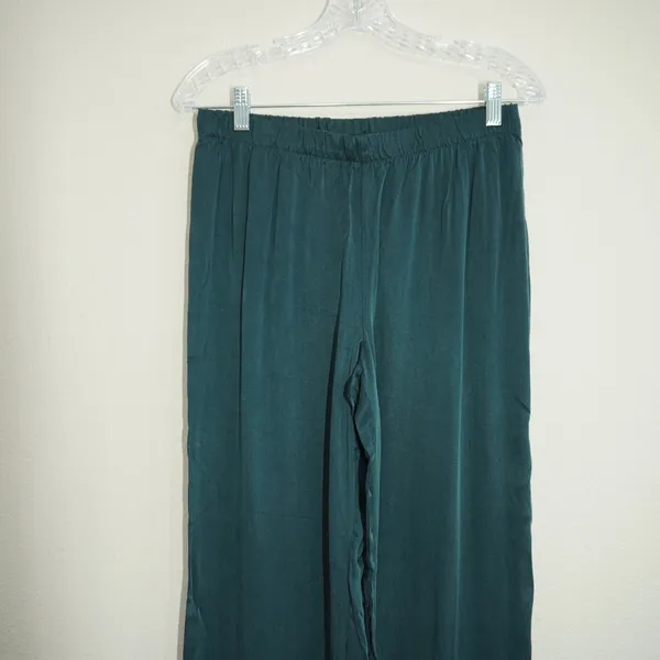 Haven Well Within Size Large NEW Forest Green Wide Leg Lounge Pants Soft Flowy - Image 3