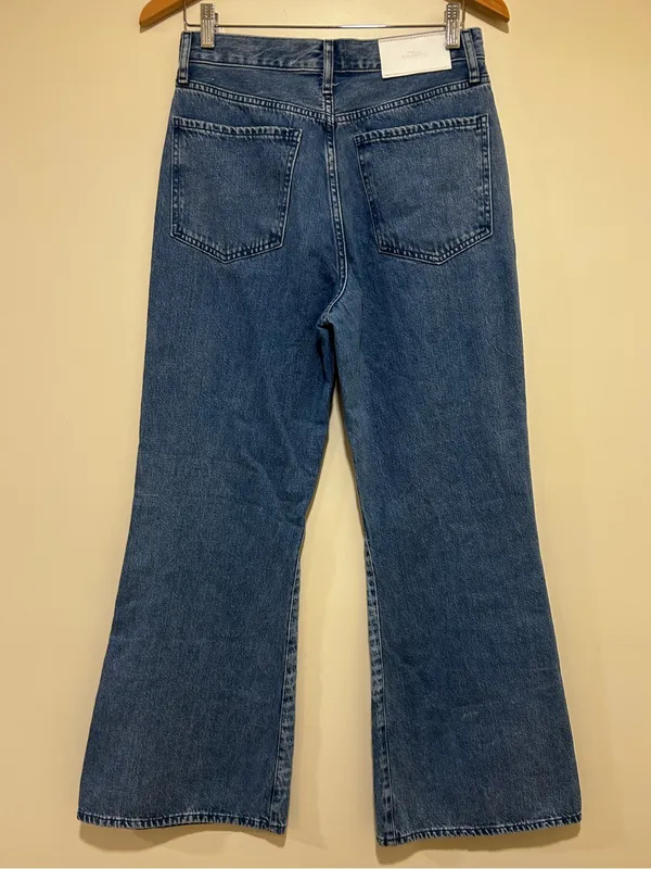 7 For All Mankind Easy Flare In Star Patchwork Denim Jeans Size 26 - Image 6