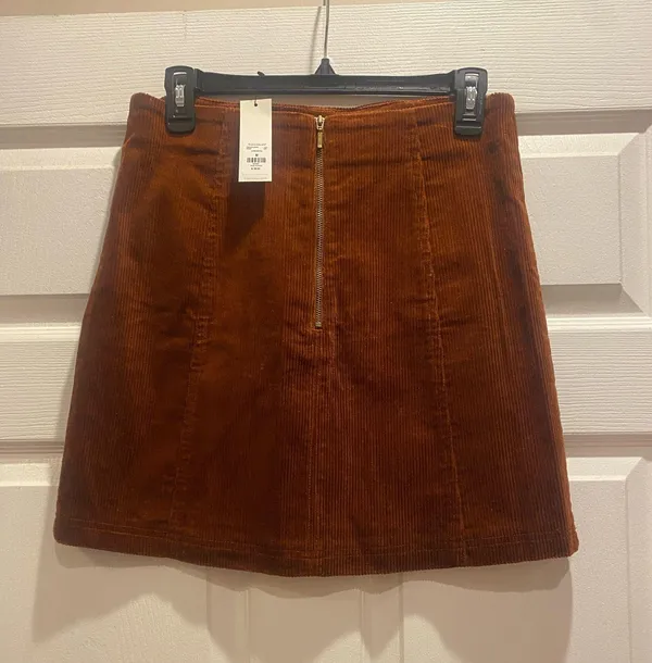Francesca's Corduroy brown skirt - Image 2