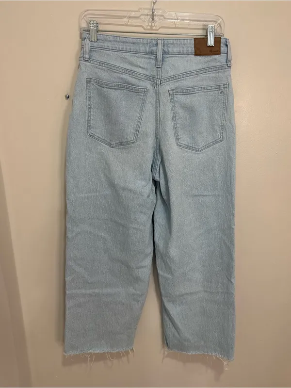 Madewell The Curvy Perfect Vintage Wide Leg Crop Jean Altoona Wash Size 28 - Image 3