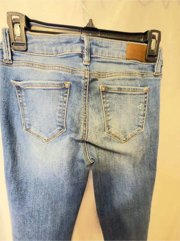 Hidden MidRise Skinny Jeans Distressed Size 25 Style 7694 cut 738 - Image 9