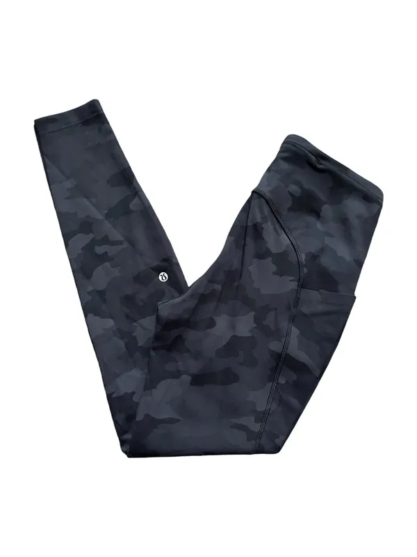 Lululemon Women’s Size 6 Black Gray Camo High Rise Fast & Free Leggings - Image 3