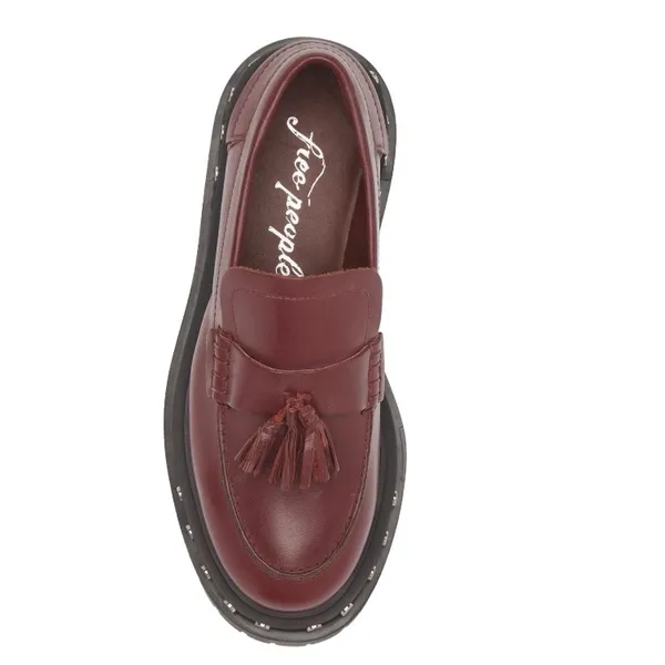 Free People Teagan Tassel Loafer-Mulberry Size 8.5 - Image 5