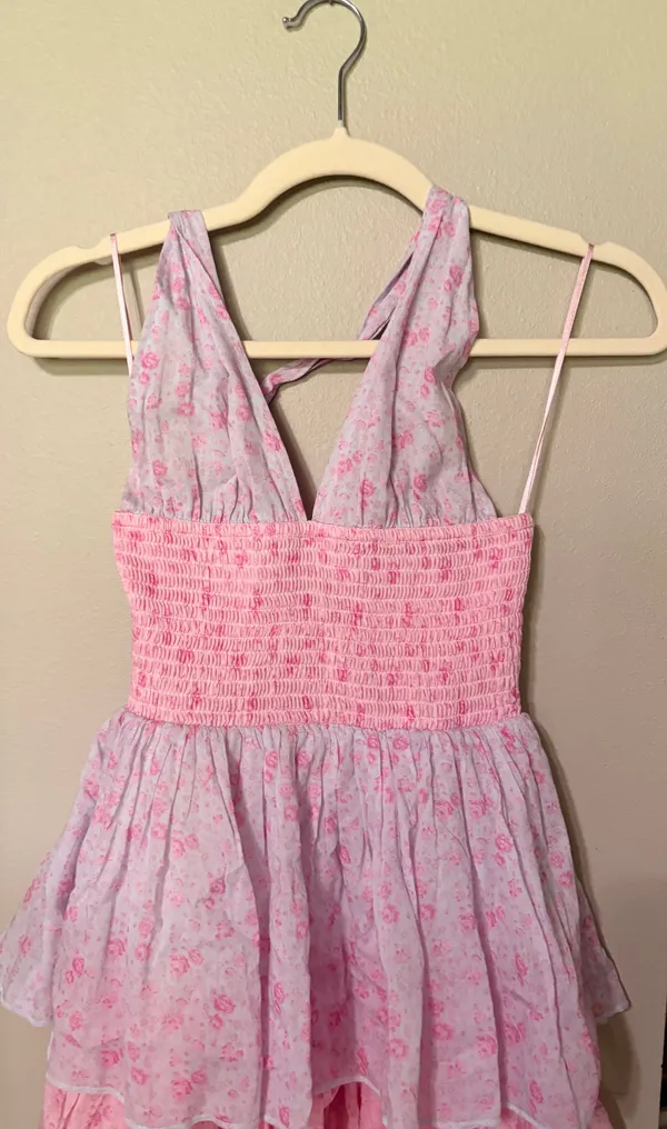Altar'd State Pink and purple floral dress - Image 2