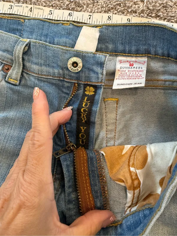 Lucky Brand Sundown Bootcut Denim Jeans Women 6/28 Blue Light Wash Casual Y2K - Image 8