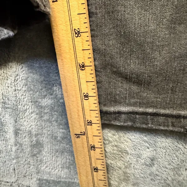 2027‎ | NWT Flamingals High Rise Straight Leg Faded Charcoal Jeans Women M - Image 4