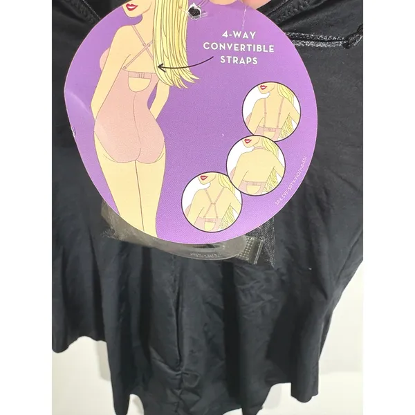 Spanx Suit Your Fancy Strapless Cupped Brief Bodysuit 10205R Very Black Medium - Image 6