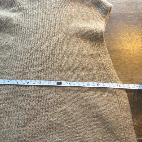 Banana Republic Sleeveless Cowl Turtleneck M Wool Sweater Alpaca Spandex - Image 8