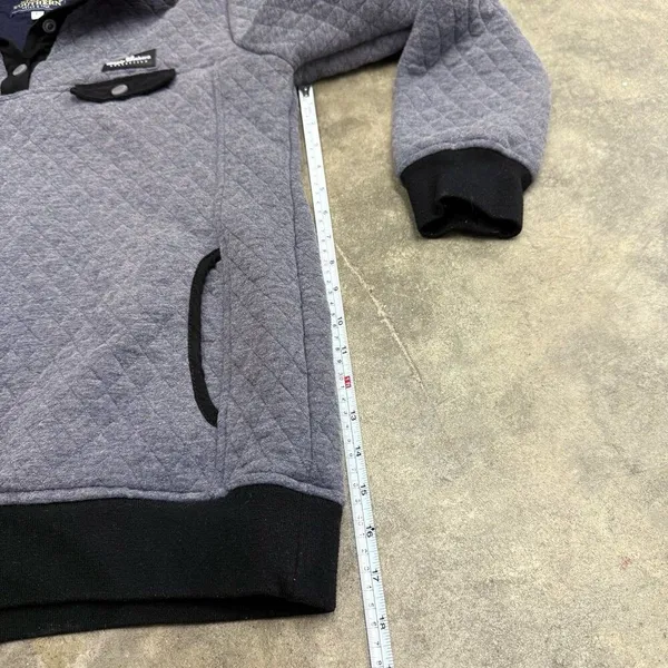 Simply Southern Quilted 4 Snap Button Pullover Grey Size Large - Image 5