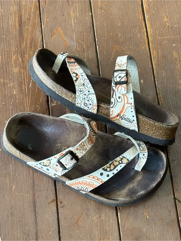 Birkenstock Papillo Floral Pattern Adjustable Strap Sandals - Image 4