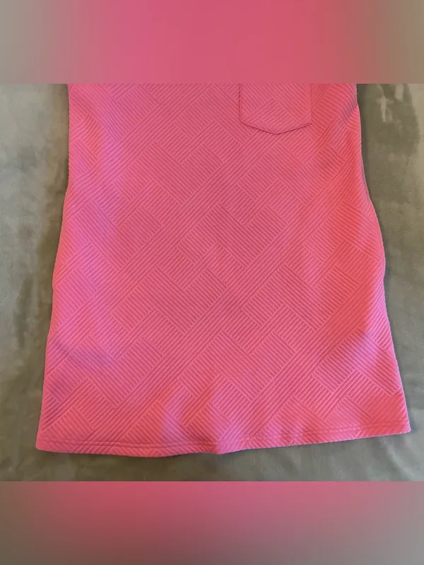 Women’s entro Brand Boutique Pink Textured Pocket Dress Size Small - Image 3