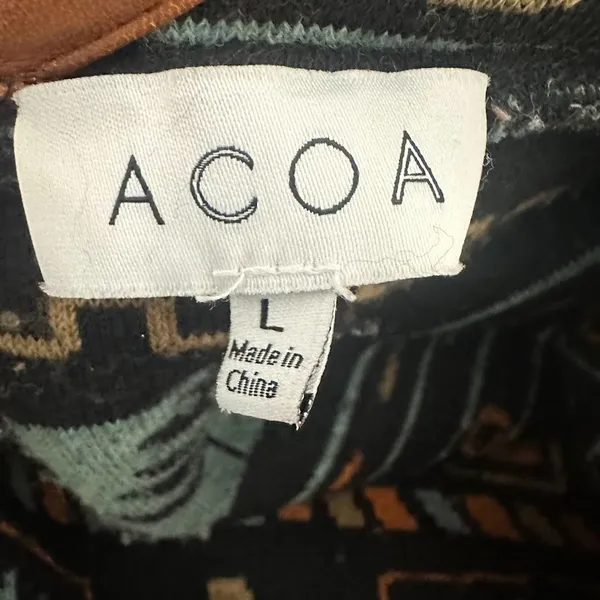 Acoa Sherpa Cardigan Jacket Boho Outdoor Oversized Hiking Women's Size‎ Large - Image 9
