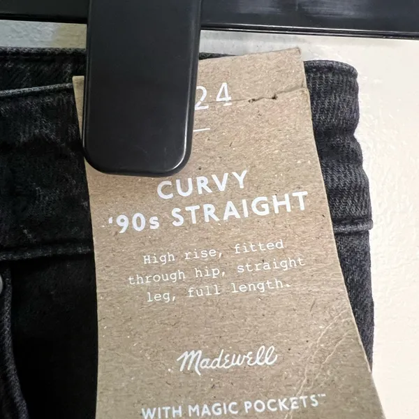 Madewell Black High-Rise‎ Straight Jeans - Image 2