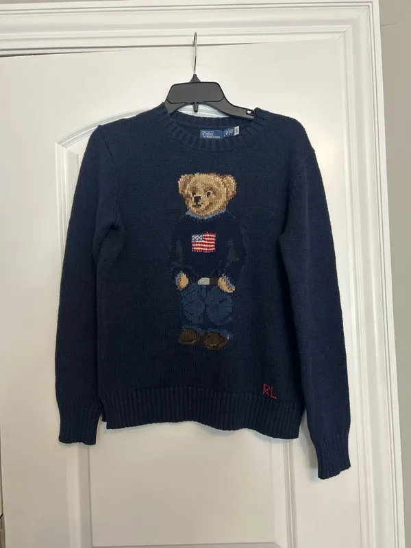 Polo Ralph Lauren Bear Cotton-Linen Sweater - Image 2