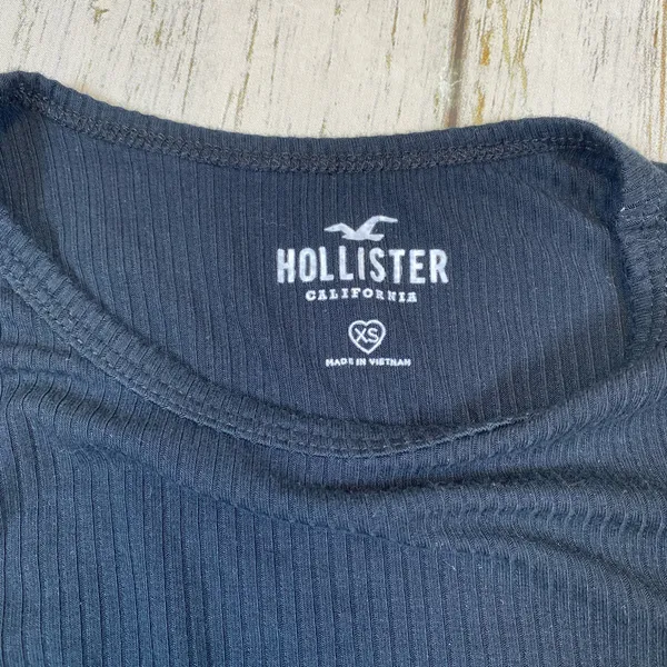Hollister Ribbed Crew Neck Long Sleeve Thong Bodysuit - Image 5